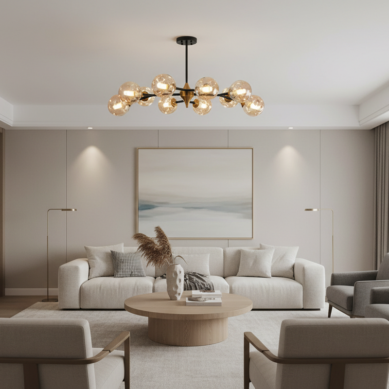 Multi Globe Branch Style Ceiling Light Fixture