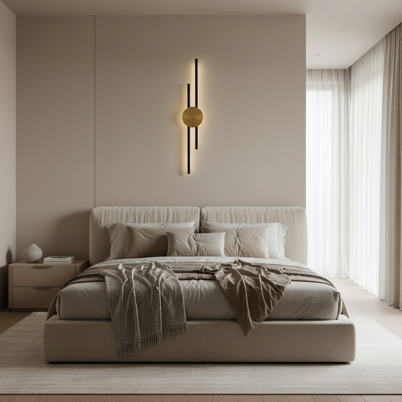 Vertical Linear Wall Light with Integrated LED