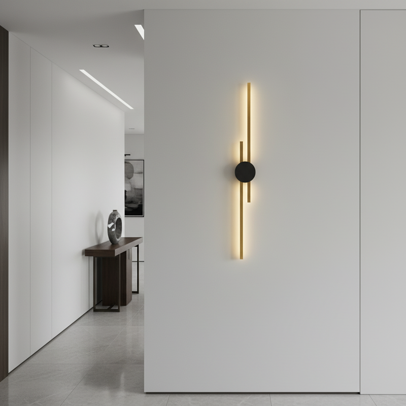 Vertical Linear Wall Light with Integrated LED