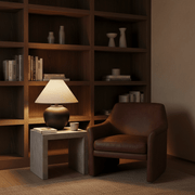 Zaevia Kaito Matte Black Ceramic Table Lamp - Table Lamp | Zaevia