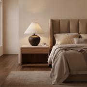 Zaevia Kaito Matte Black Ceramic Table Lamp - Table Lamp | Zaevia