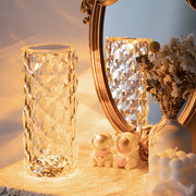 Zaevia Stellar Cube – Multifaceted Glass & Polished Chrome Rechargeable Lamp - | Zaevia