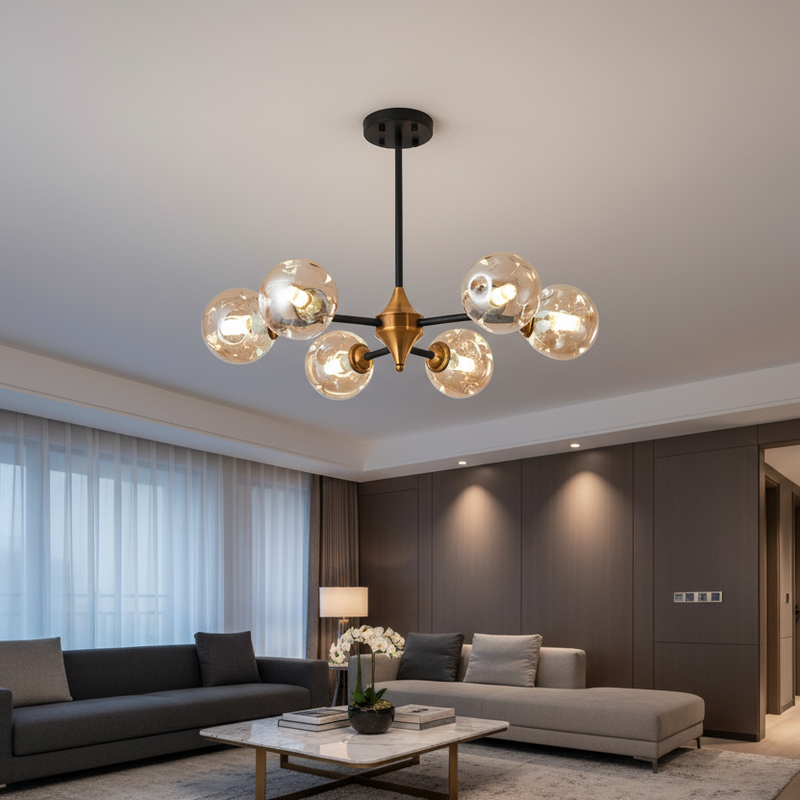 Multi Globe Branch Style Ceiling Light Fixture