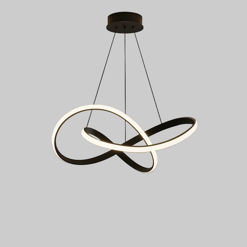 Modern Infinity Loop Integrated LED Pendant Light