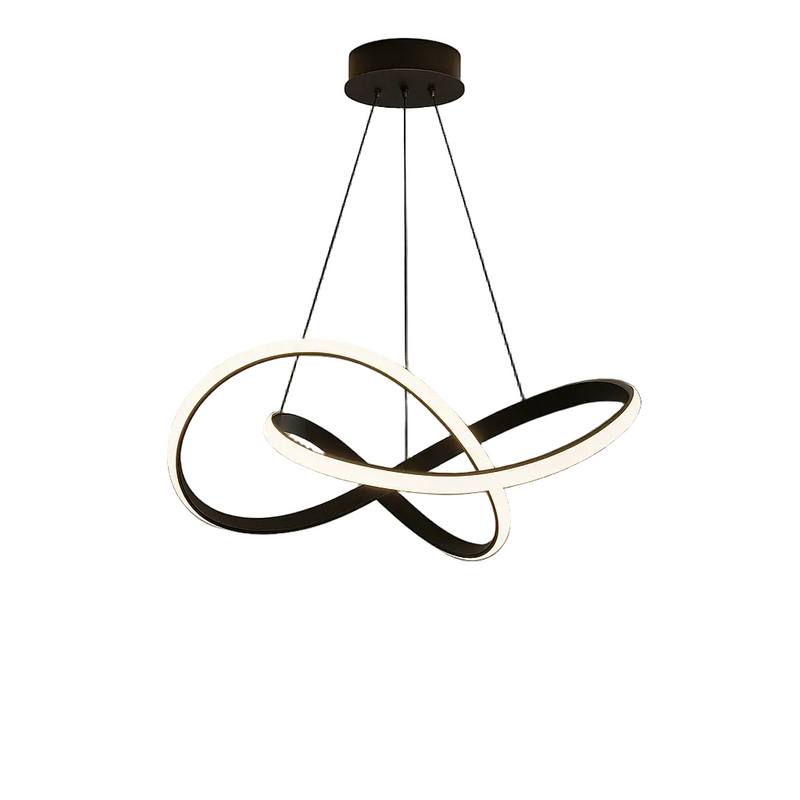 Modern Infinity Loop Integrated LED Pendant Light
