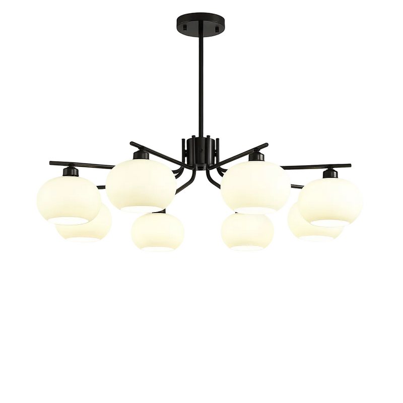 Contemporary Metal Multi Globe Ceiling Light Fixture