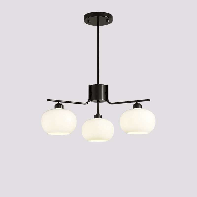 Contemporary Metal Multi Globe Ceiling Light Fixture