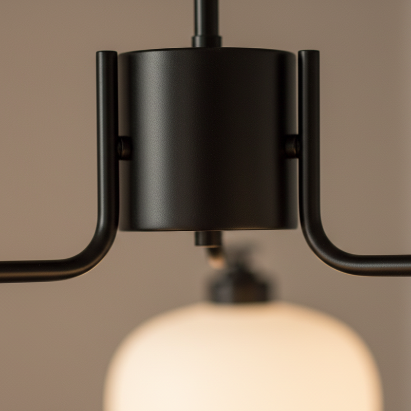 Contemporary Metal Multi Globe Ceiling Light Fixture