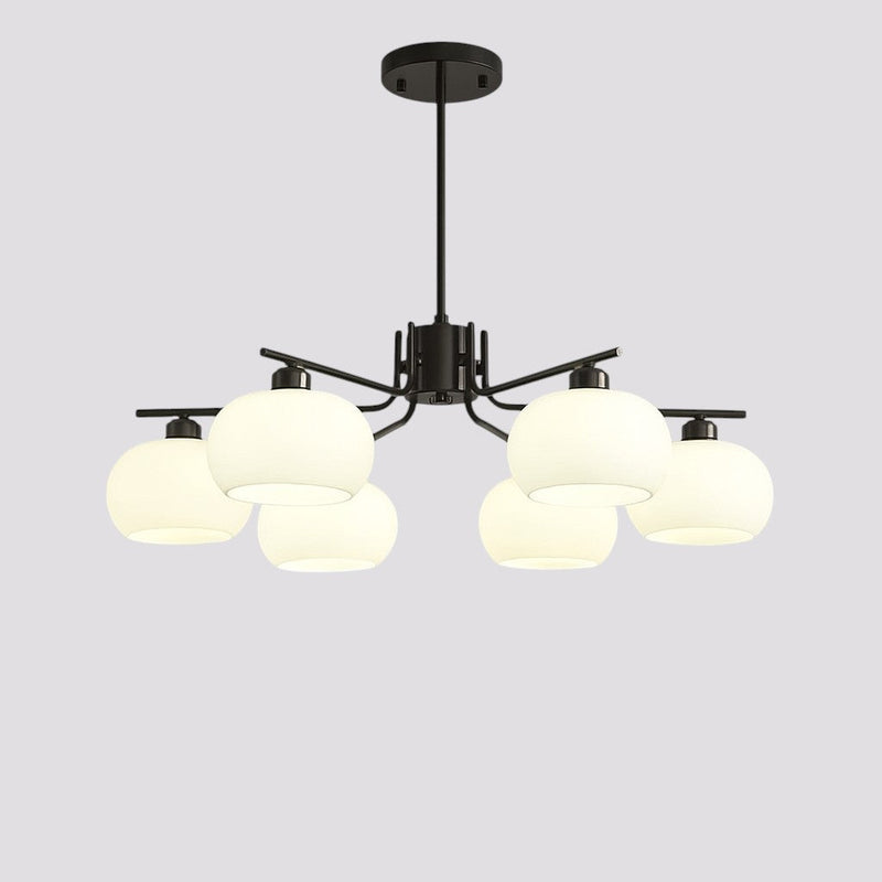 Contemporary Metal Multi Globe Ceiling Light Fixture