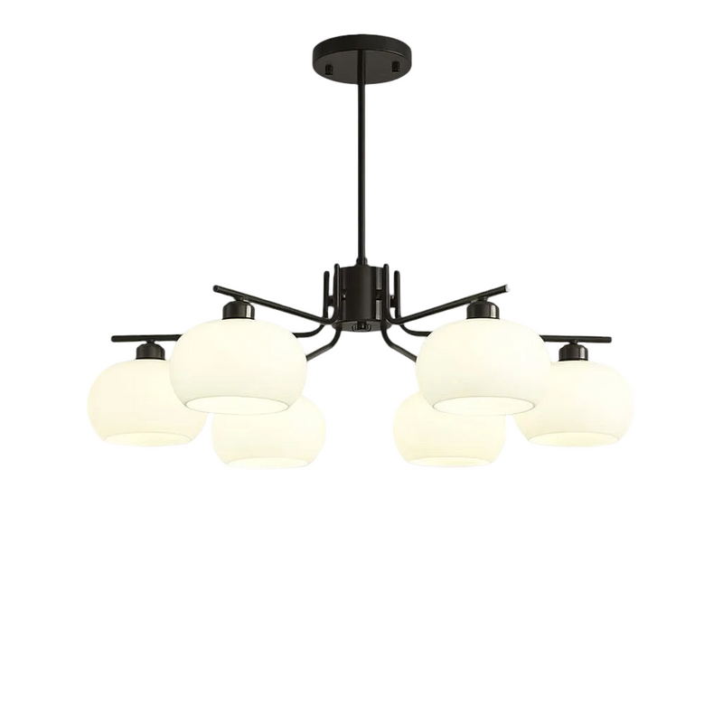 Contemporary Metal Multi Globe Ceiling Light Fixture