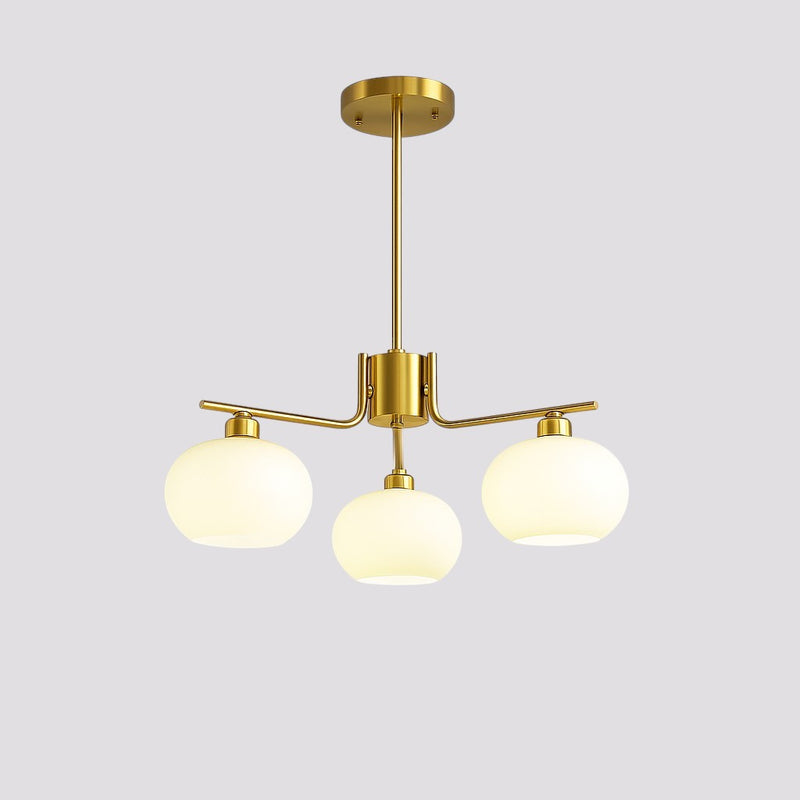Contemporary Metal Multi Globe Ceiling Light Fixture
