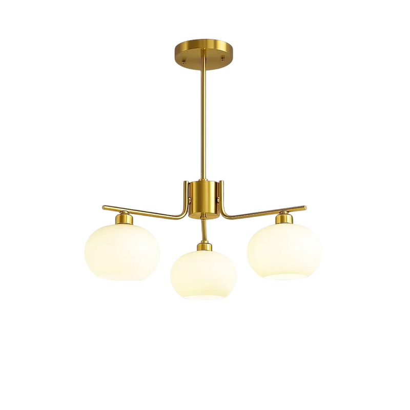 Contemporary Metal Multi Globe Ceiling Light Fixture