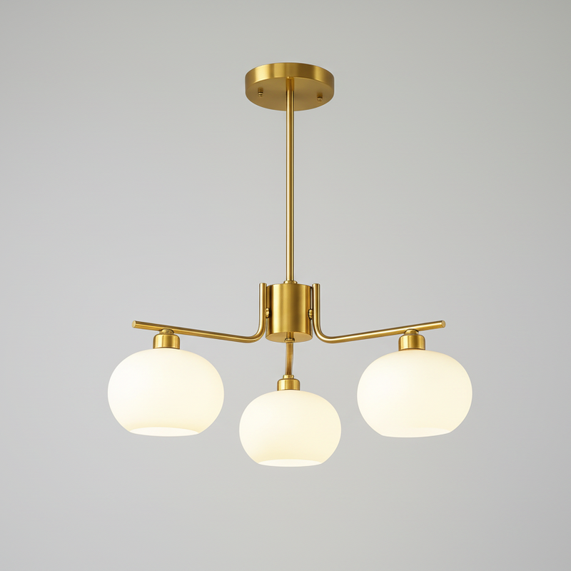 Contemporary Metal Multi Globe Ceiling Light Fixture