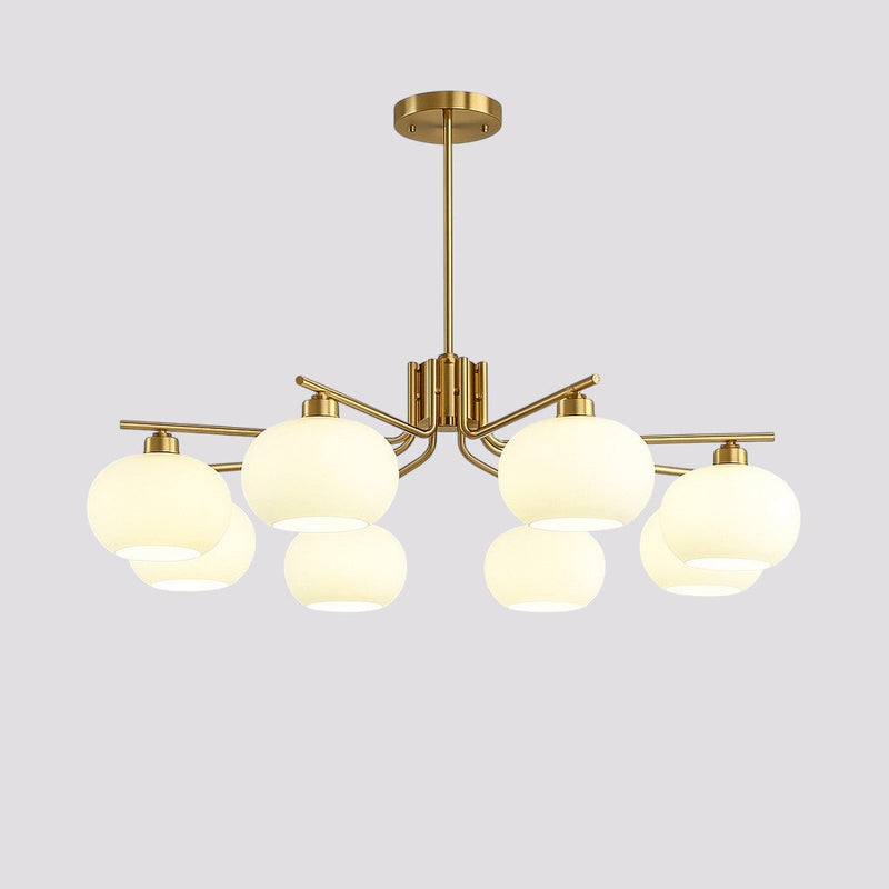 Contemporary Metal Multi Globe Ceiling Light Fixture