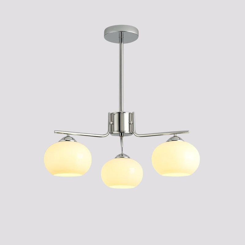 Contemporary Metal Multi Globe Ceiling Light Fixture