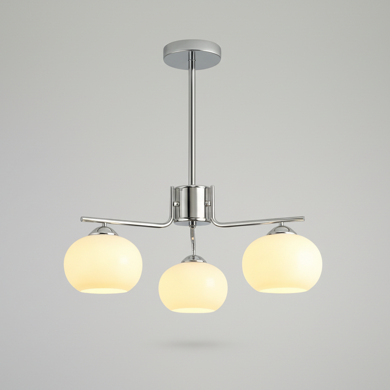 Contemporary Metal Multi Globe Ceiling Light Fixture