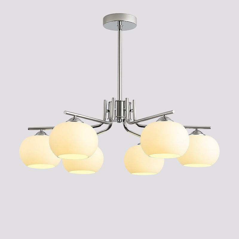 Contemporary Metal Multi Globe Ceiling Light Fixture