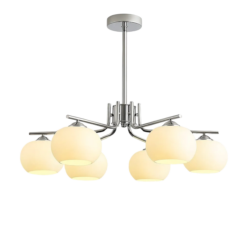 Contemporary Metal Multi Globe Ceiling Light Fixture