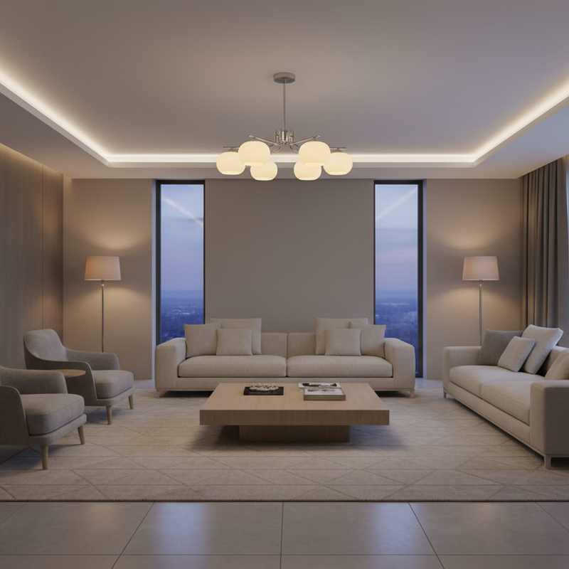 Contemporary Metal Multi Globe Ceiling Light Fixture