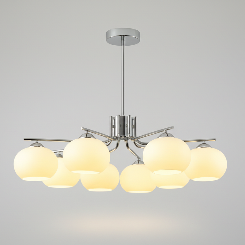 Contemporary Metal Multi Globe Ceiling Light Fixture