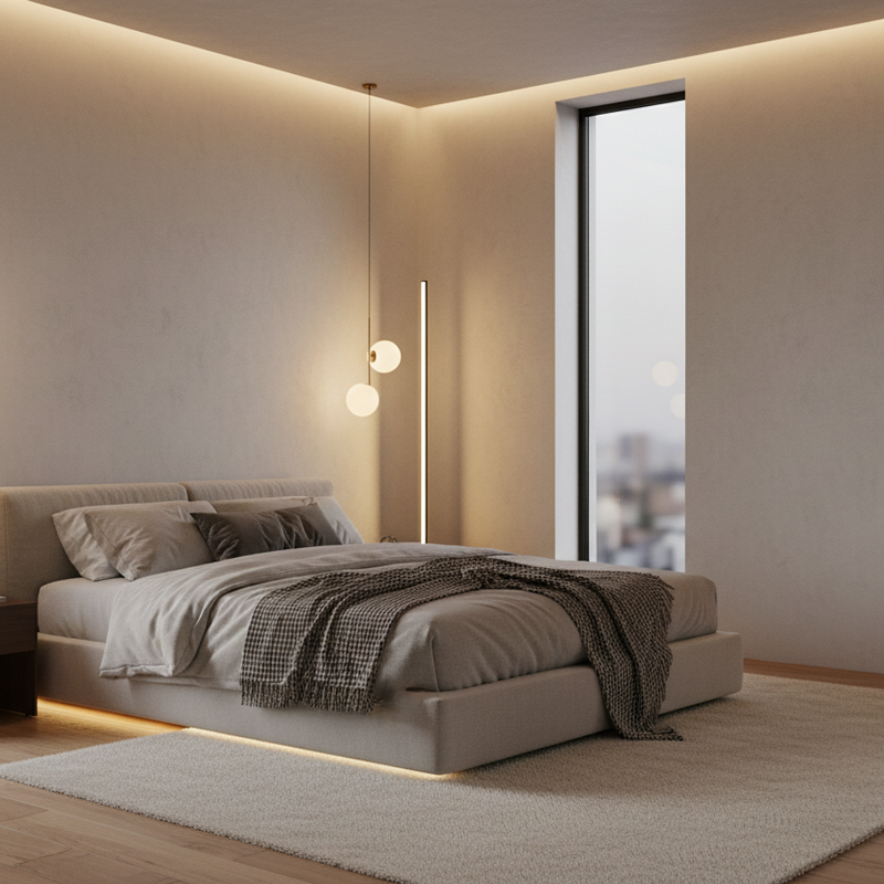 Corner Vertical LED Floor Lamp