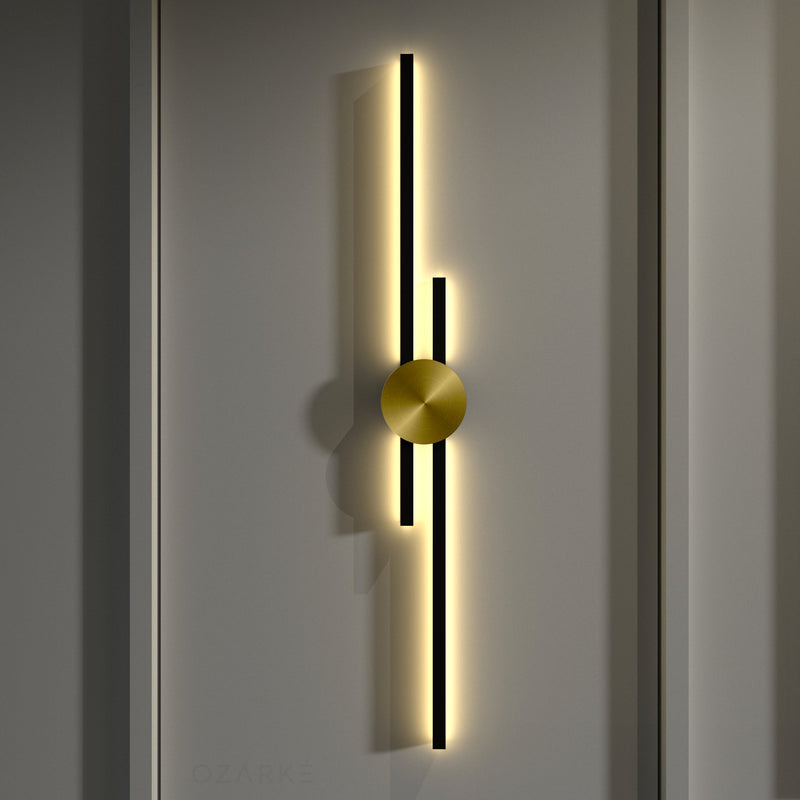 Vertical Linear Wall Light with Integrated LED