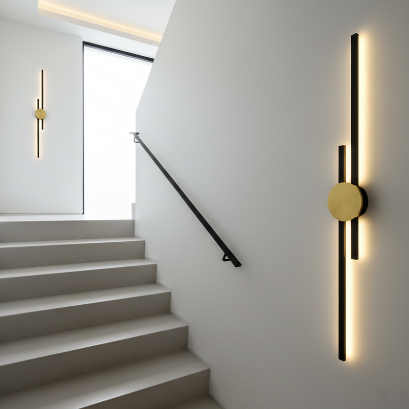Vertical Linear Wall Light with Integrated LED