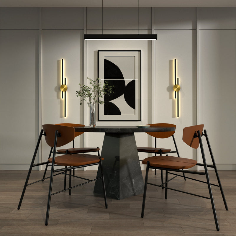 Vertical Linear Wall Light with Integrated LED