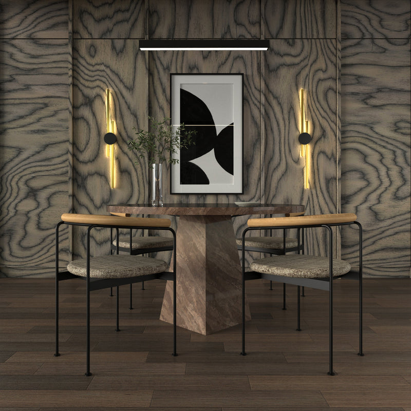 Vertical Linear Wall Light with Integrated LED