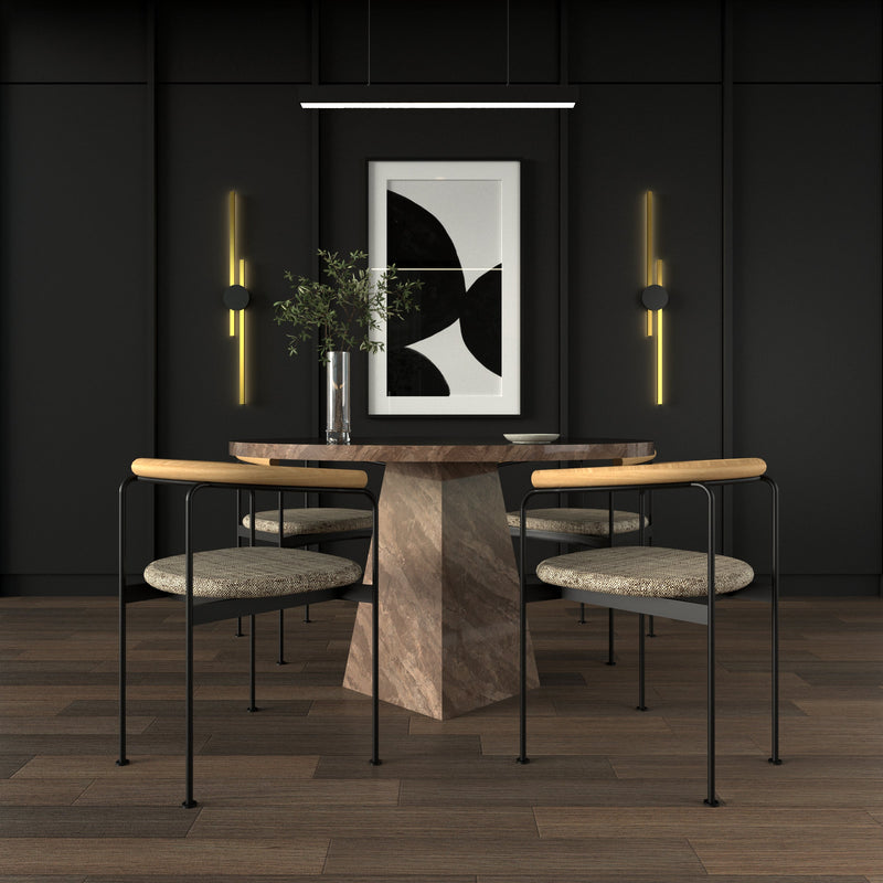 Vertical Linear Wall Light with Integrated LED