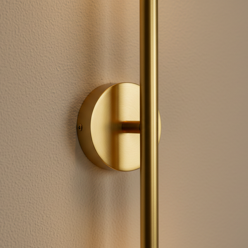 Slim Vertical Black LED Wall Light Fixture