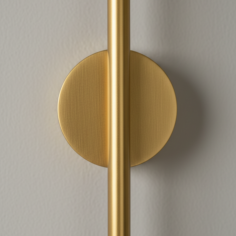 Slim Vertical Black LED Wall Light Fixture