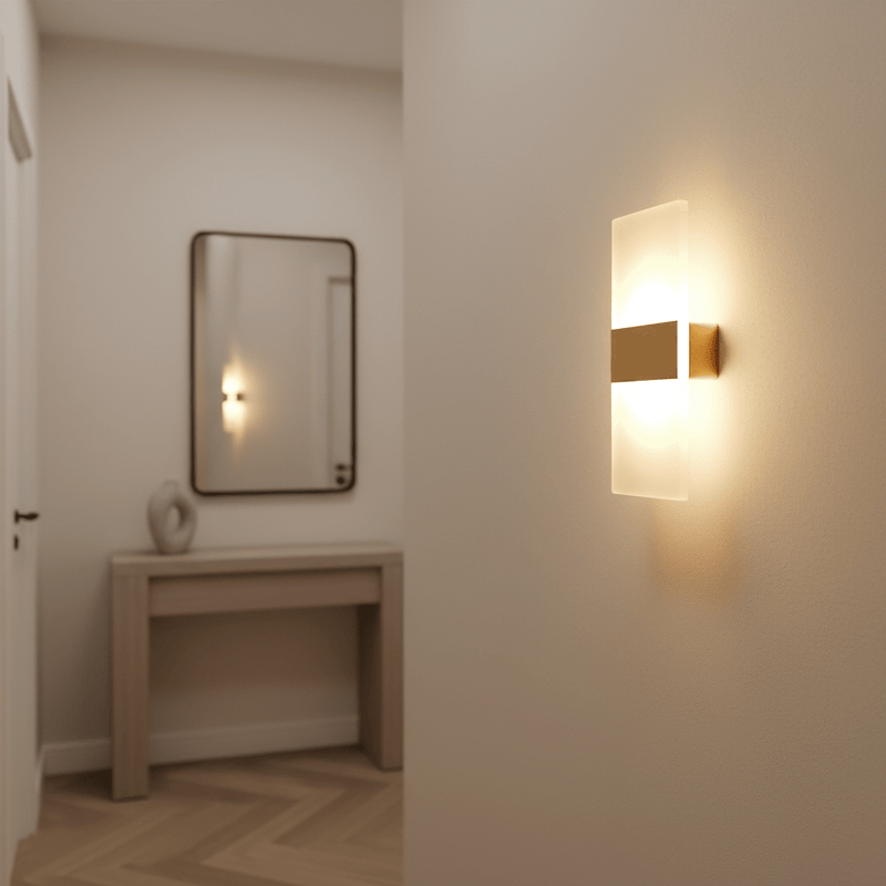 Zaevia Linear: Minimalist Acrylic Sconce - Wall Light | Zaevia