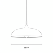 Zaevia Aero Dome: Japandi Wood Accent Pendant Light - Pendant Light | Zaevia