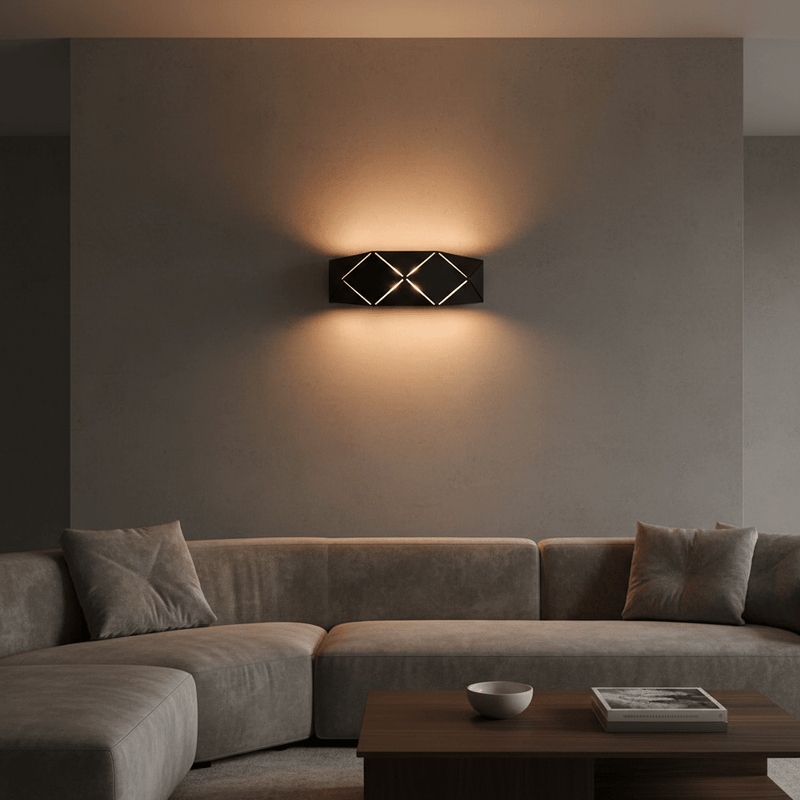 AeroFacet Geometric LED Sconce - Lighting > Wall Lights > Wall Sconces > Diffused Light Wall Sconces | Zaevia