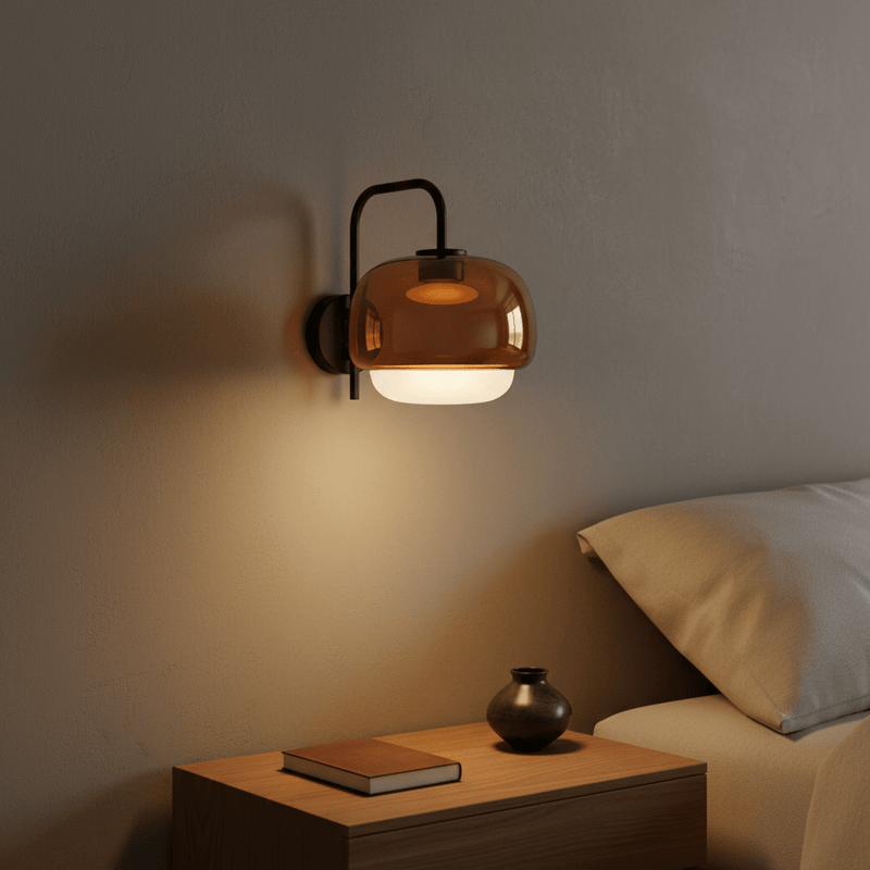 Zaevia Aero Dome: Glass Sconce - Wall Light | Zaevia