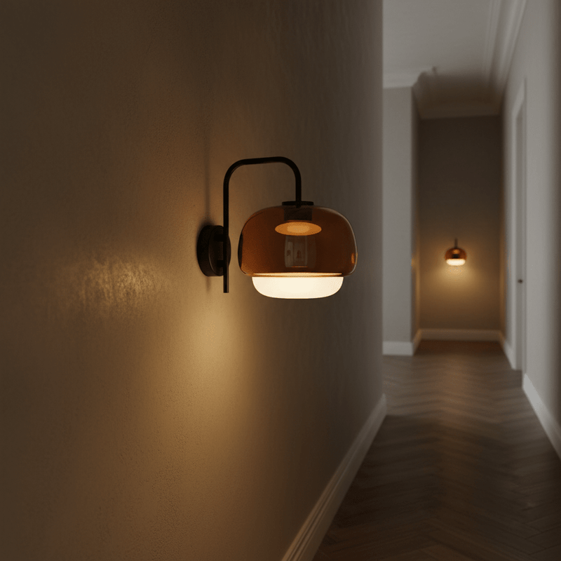 Zaevia Aero Dome: Glass Sconce - Wall Light | Zaevia