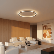Aero Minimalist LED Halo Flush Mount - Ceiling Light | Zaevia
