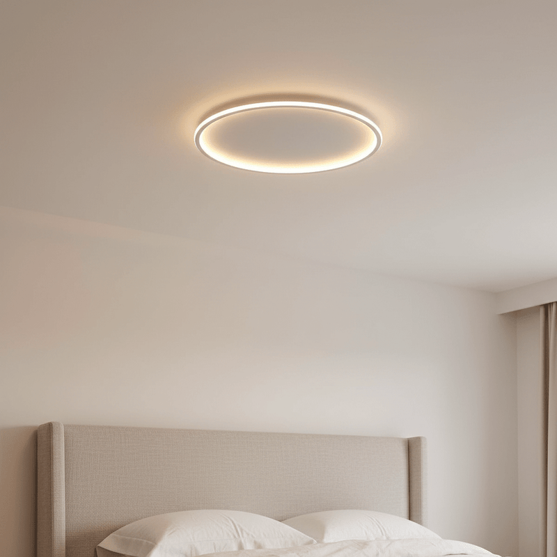 Aero Minimalist LED Halo Flush Mount - Ceiling Light | Zaevia