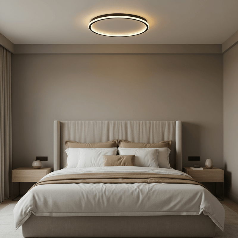 Aero Minimalist LED Halo Flush Mount - Ceiling Light | Zaevia