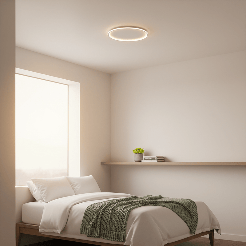 Aero Minimalist LED Halo Flush Mount - Ceiling Light | Zaevia