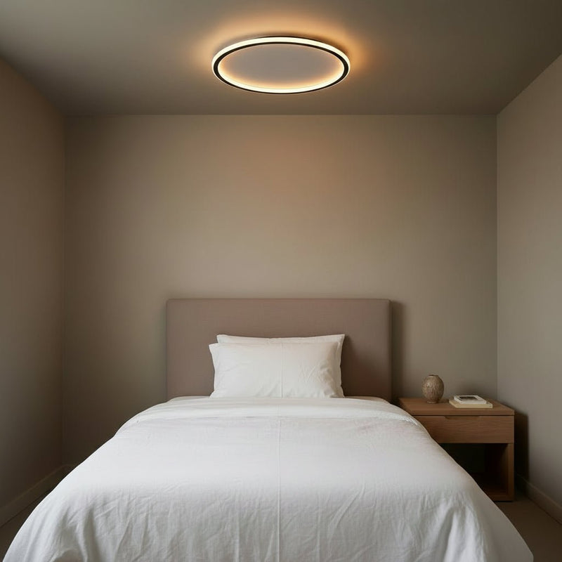 Aero Minimalist LED Halo Flush Mount - Ceiling Light | Zaevia