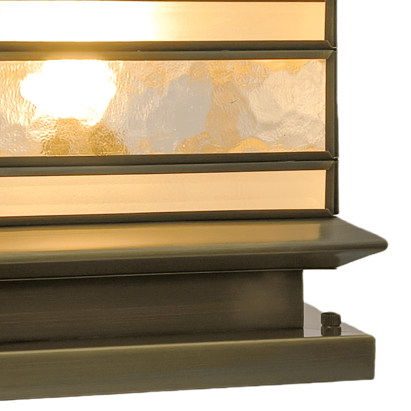 Aethel Brass Pillar Post Light - Lighting > Outdoor Lighting > Outdoor Post Lights > Pillar Lights | Zaevia