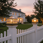 Aethel Brass Pillar Post Light - Lighting > Outdoor Lighting > Outdoor Post Lights > Pillar Lights | Zaevia
