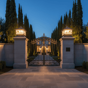 Aethel Brass Pillar Post Light - Lighting > Outdoor Lighting > Outdoor Post Lights > Pillar Lights | Zaevia