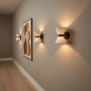 Zaevia Aethel: Hourglass Linen Sconce - Wall Light | Zaevia