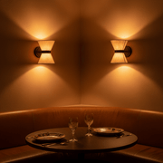 Zaevia Aethel: Hourglass Linen Sconce - Wall Light | Zaevia