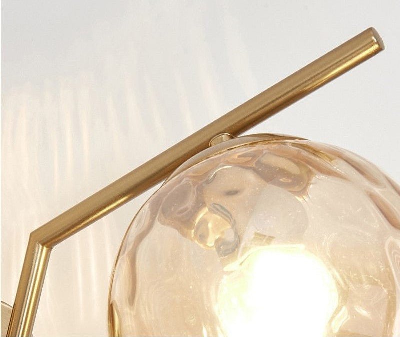 Zaevia Aleta Mid - Century Glass Globe Wall Sconce - Wall Light | Zaevia