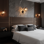 Zaevia Aleta Mid - Century Glass Globe Wall Sconce - Wall Light | Zaevia