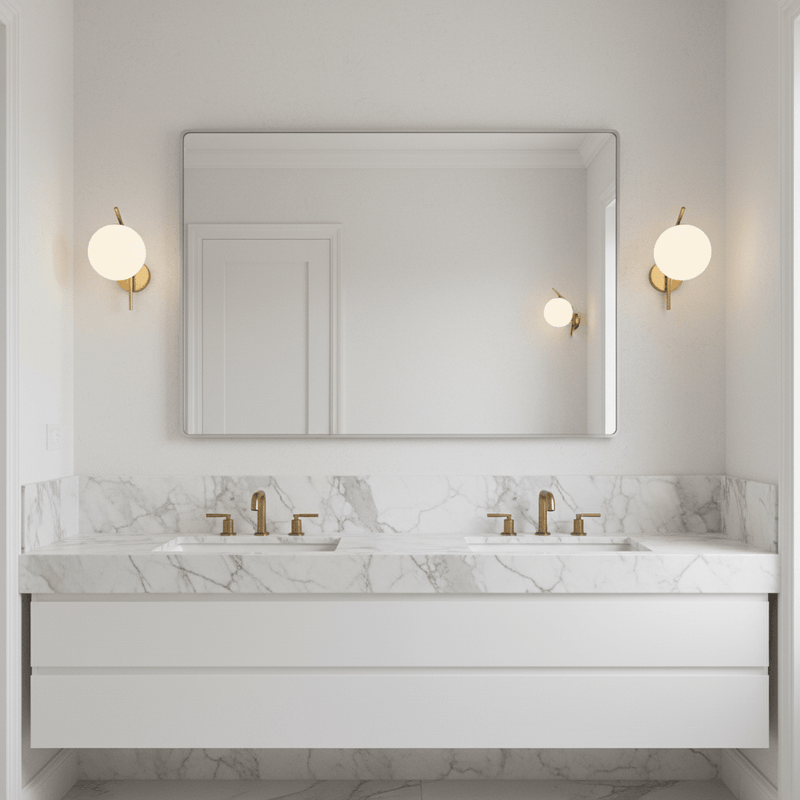 Zaevia Aleta Mid - Century Glass Globe Wall Sconce - Wall Light | Zaevia